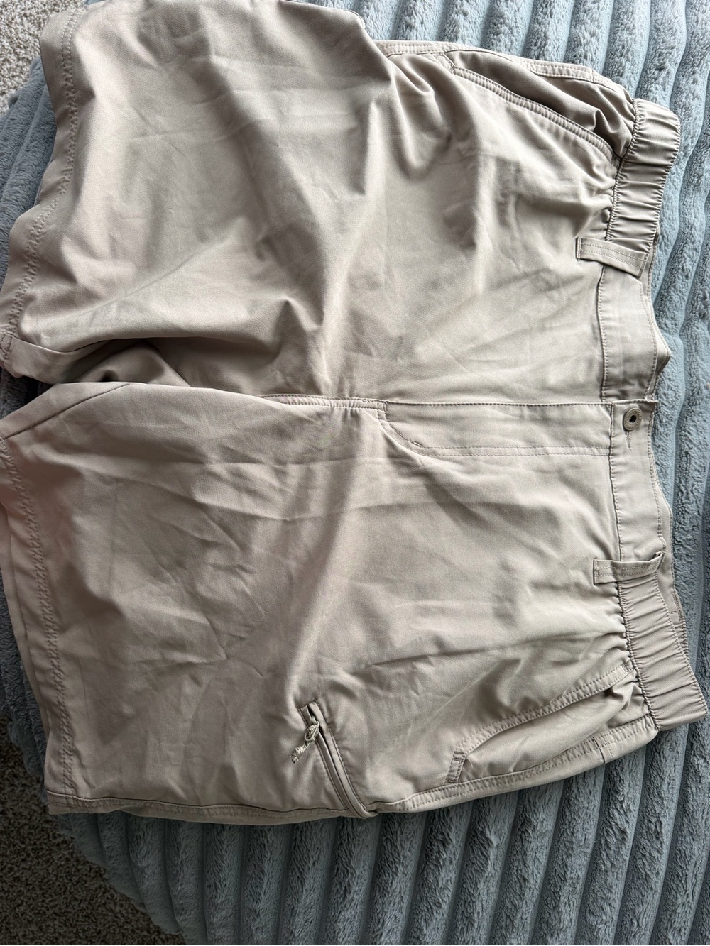 Weatherproof Light Khaki Hybrid Performance Shorts